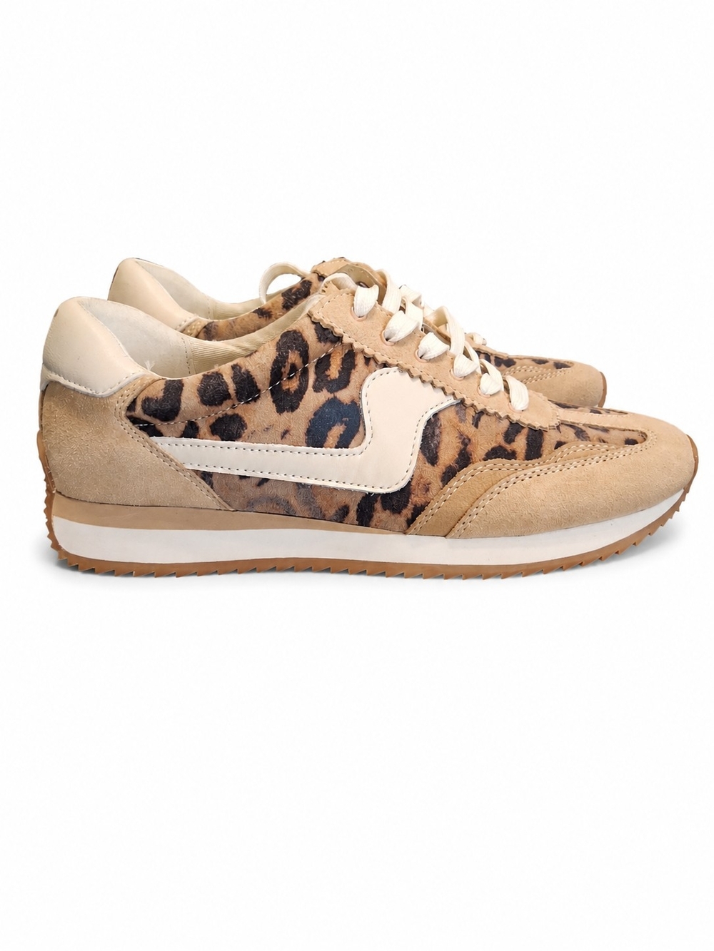 Dolce Vita Saznan Leopard Suede Platform Sneakers NWOT Size 9 Limited Edition - Picture 3 of 12